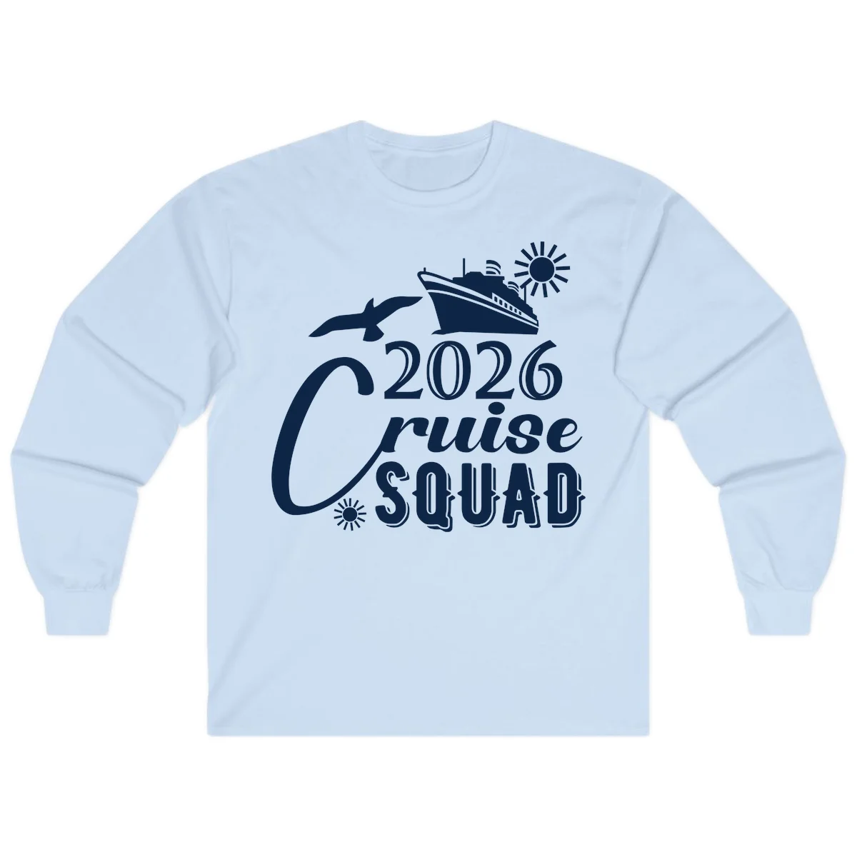 2026 Cruise Squad Long Sleeve in Light Blue