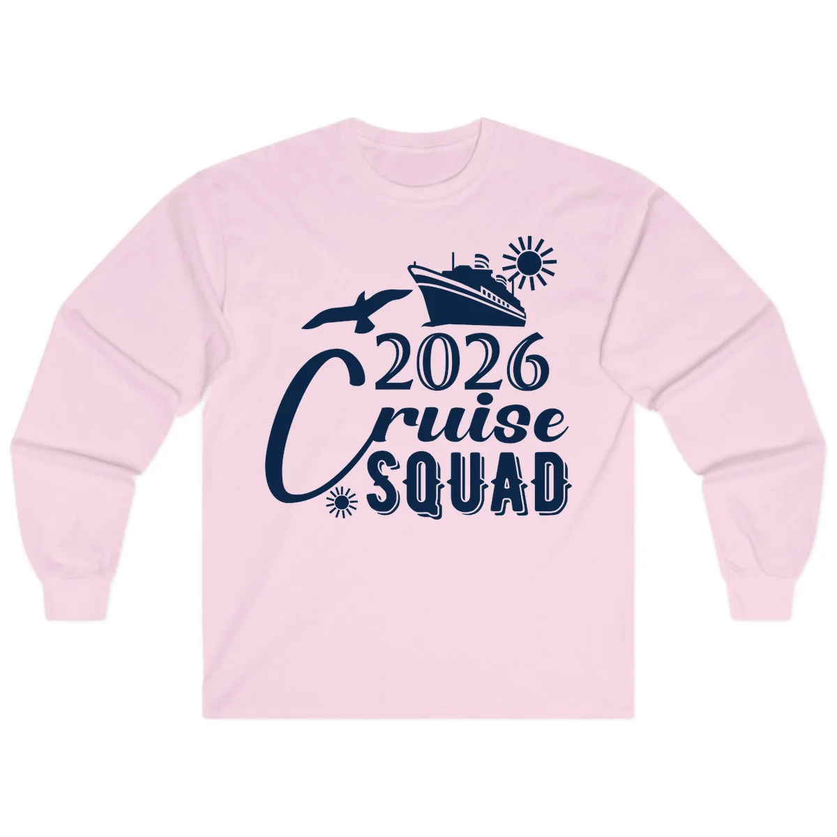 2026 Cruise Squad Long Sleeve in Light Pink