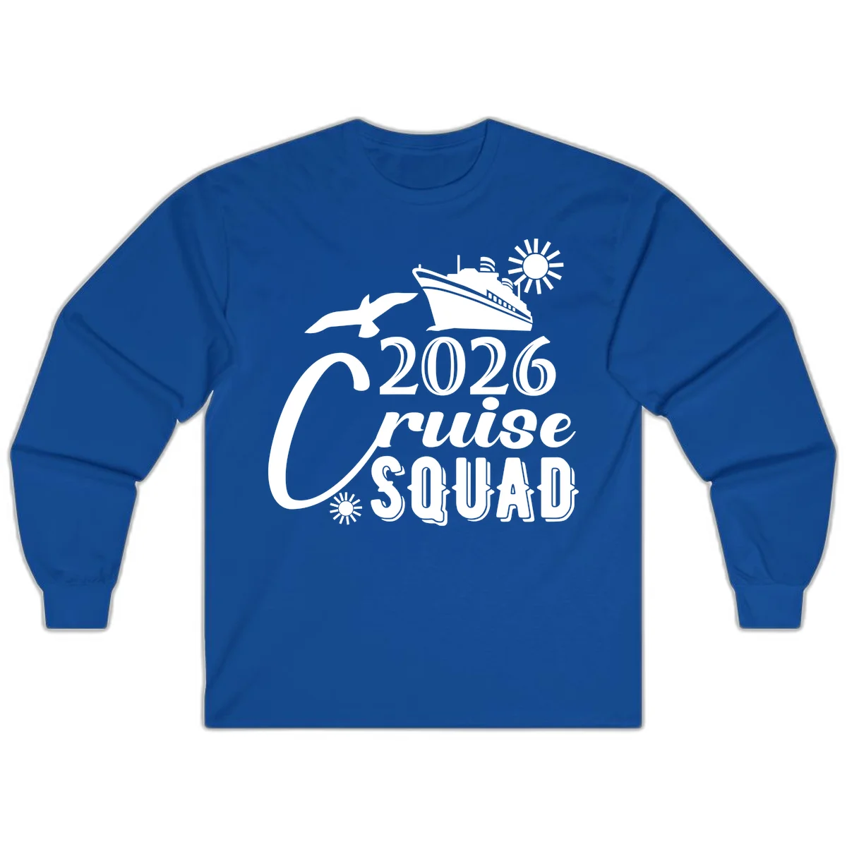 2026 Cruise Squad Long Sleeve in Royal