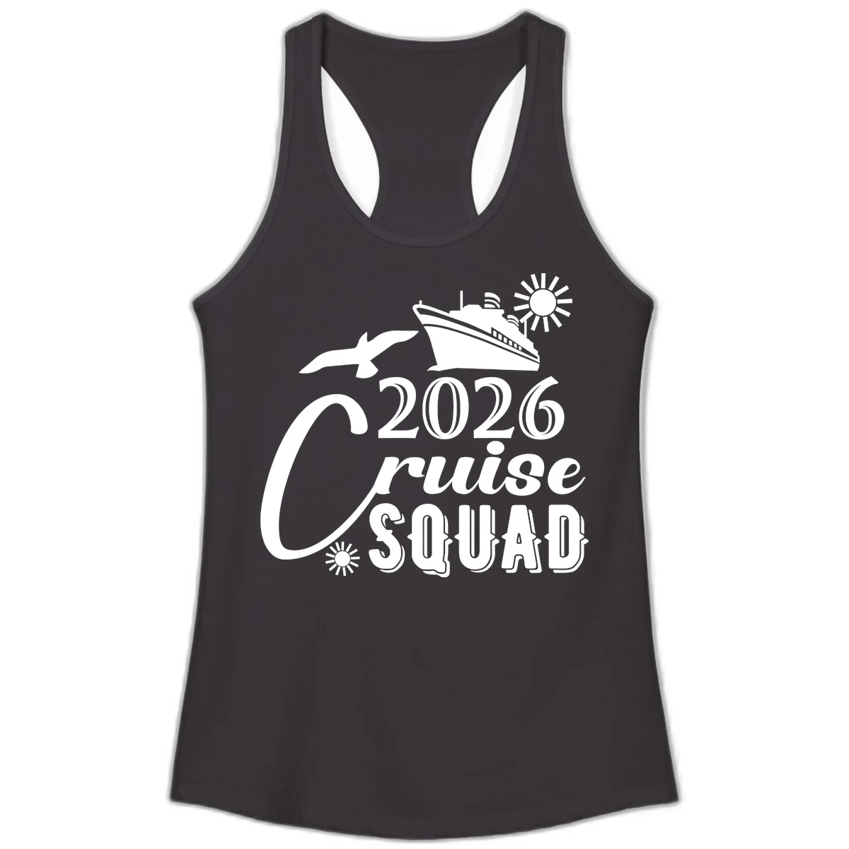 2026 Cruise Squad Ladies Tank in Black