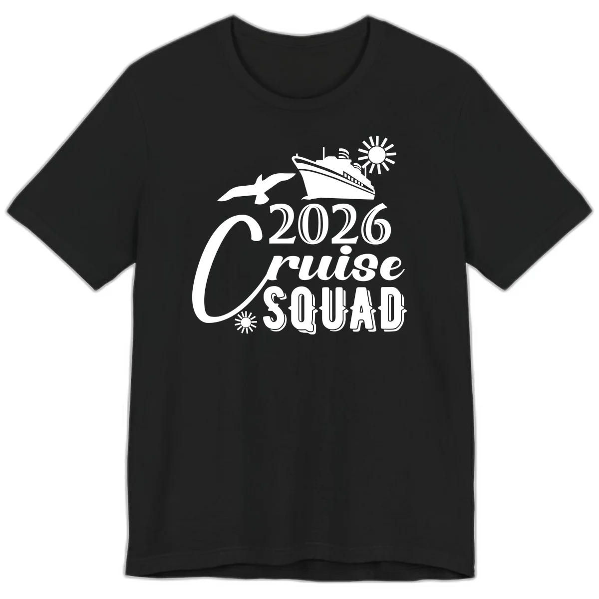 2026 Cruise Squad Premium T-Shirt in Black