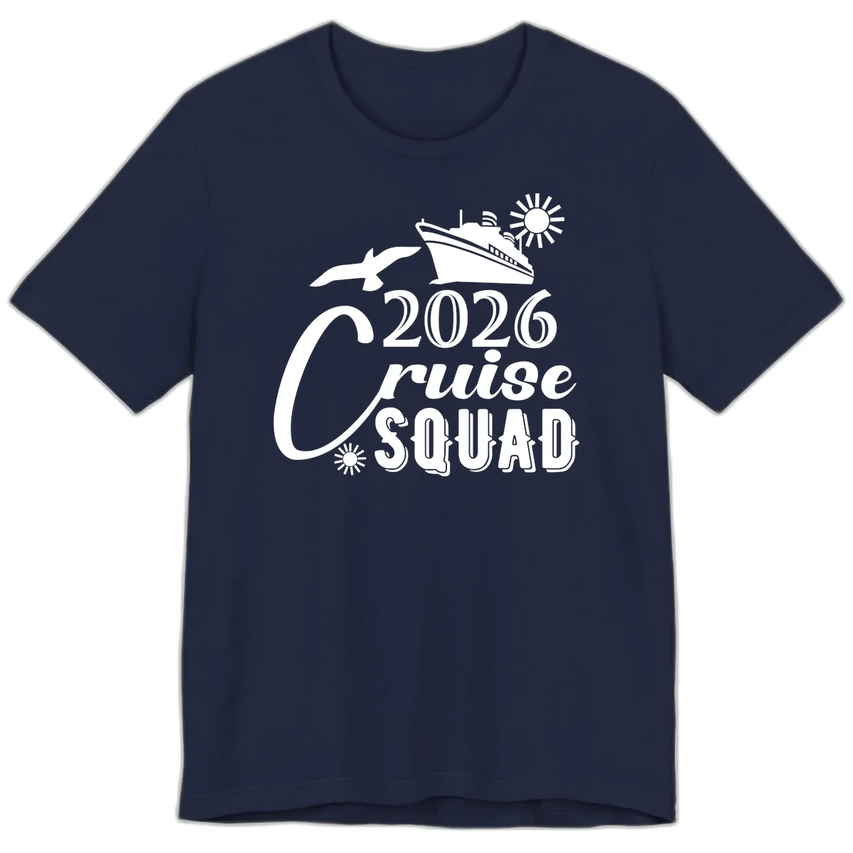 2026 Cruise Squad Premium T-Shirt in Navy