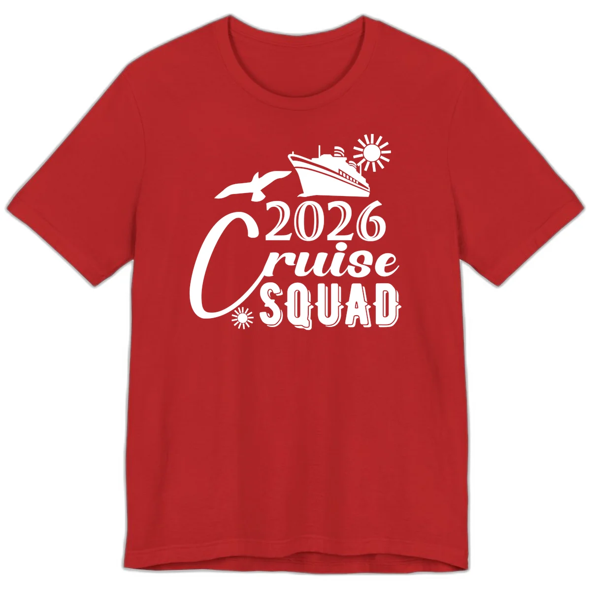 2026 Cruise Squad Premium T-Shirt in Red