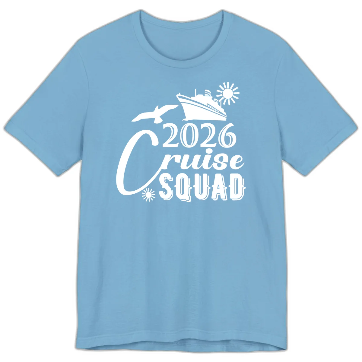 2026 Cruise Squad Premium T-Shirt in Ocean Blue