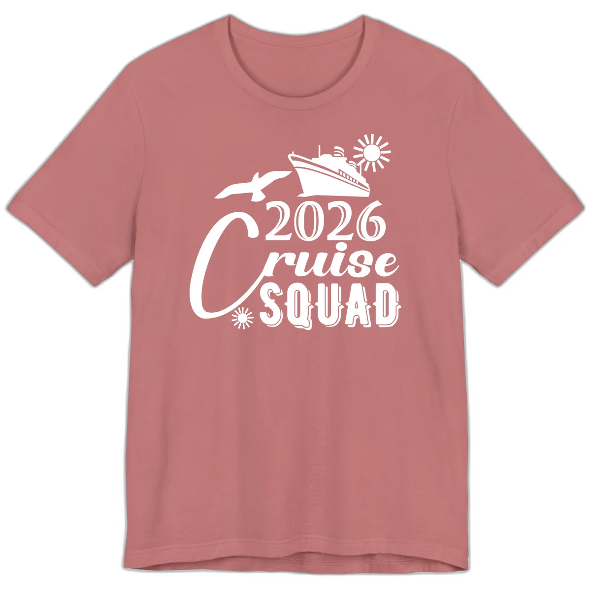 2026 Cruise Squad Premium T-Shirt in Mauve