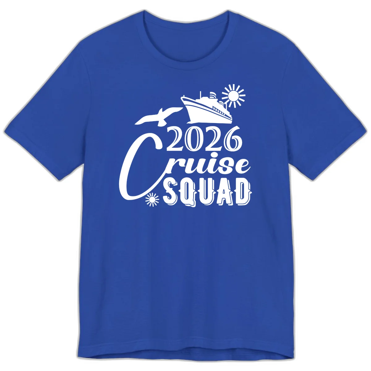 2026 Cruise Squad Premium T-Shirt in True Royal