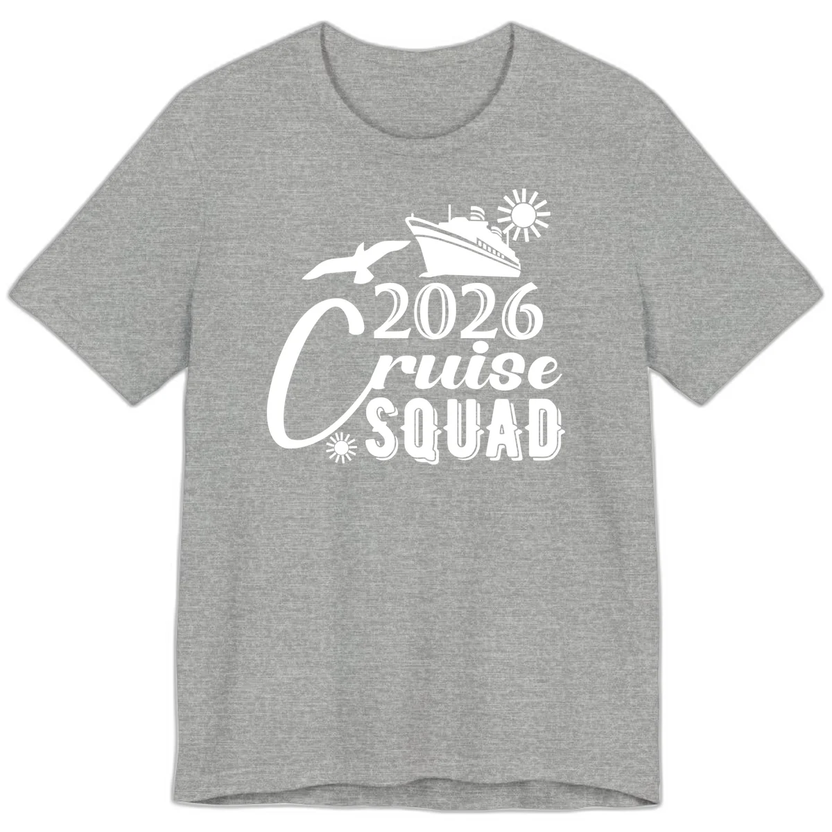 2026 Cruise Squad Premium T-Shirt in Athletic Heather