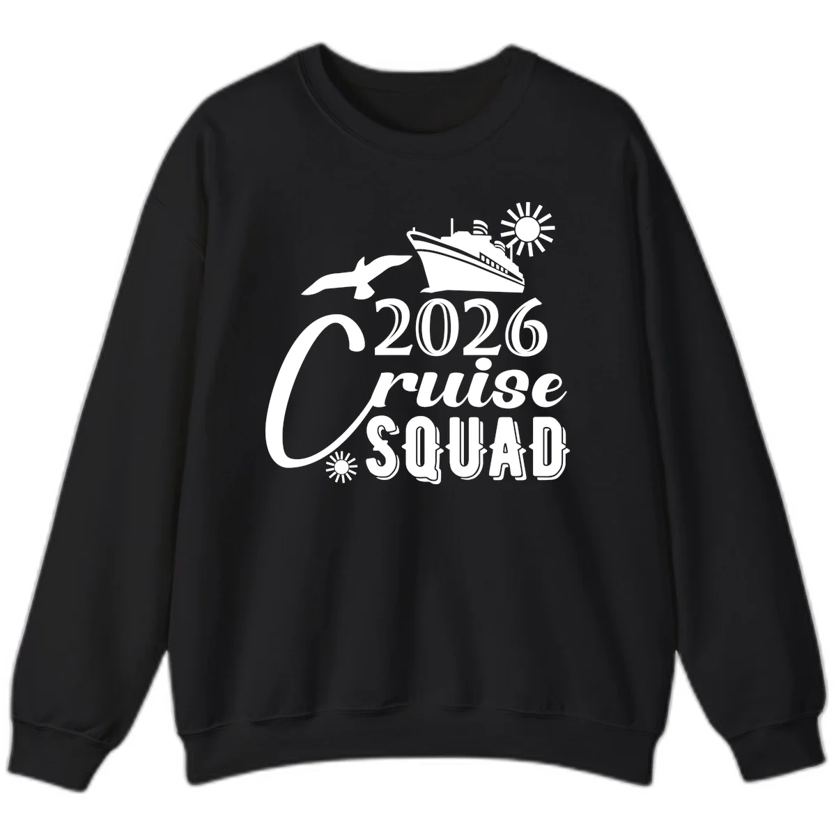 2026 Cruise Squad Sweatshirt in Black