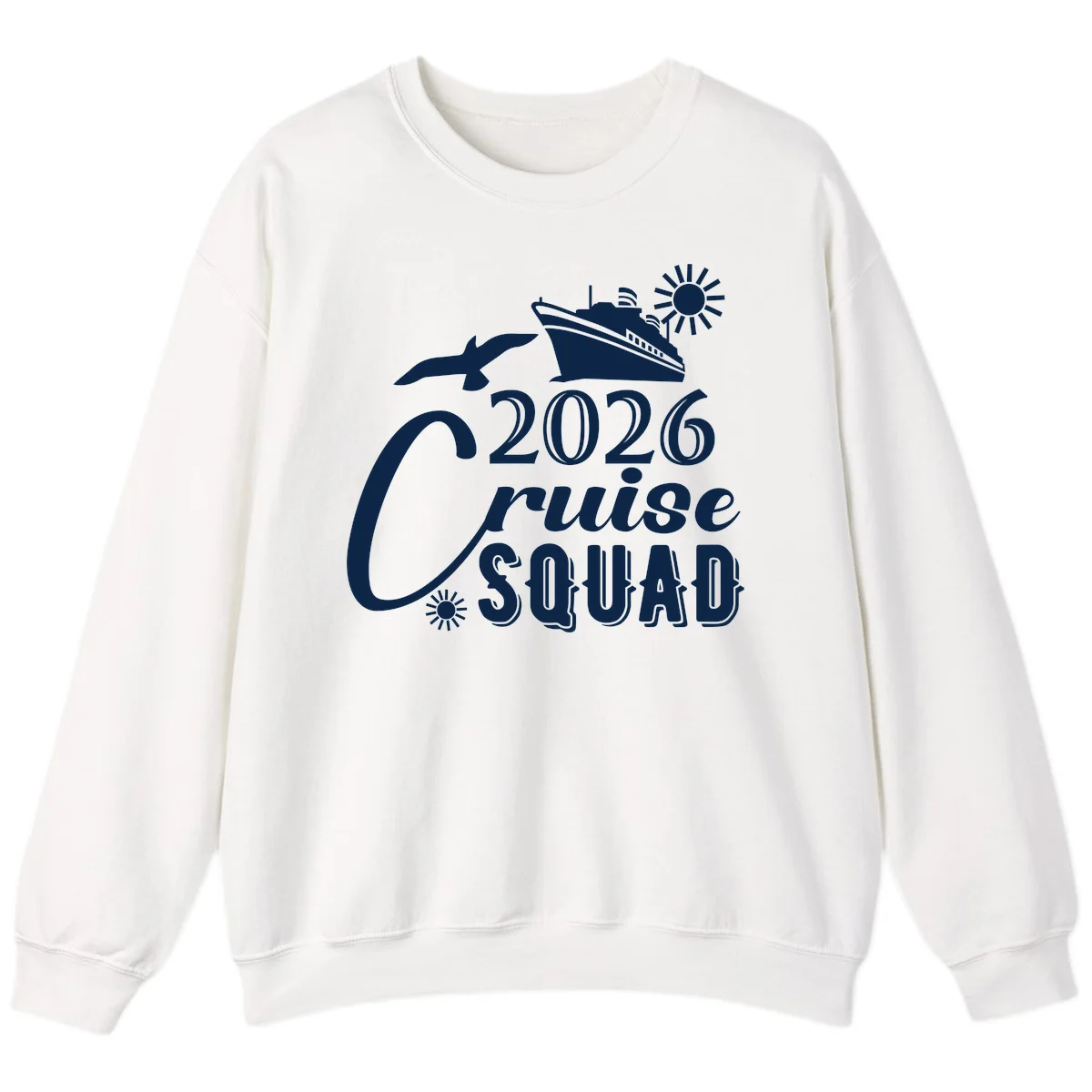 2026 Cruise Squad Sweatshirt in White