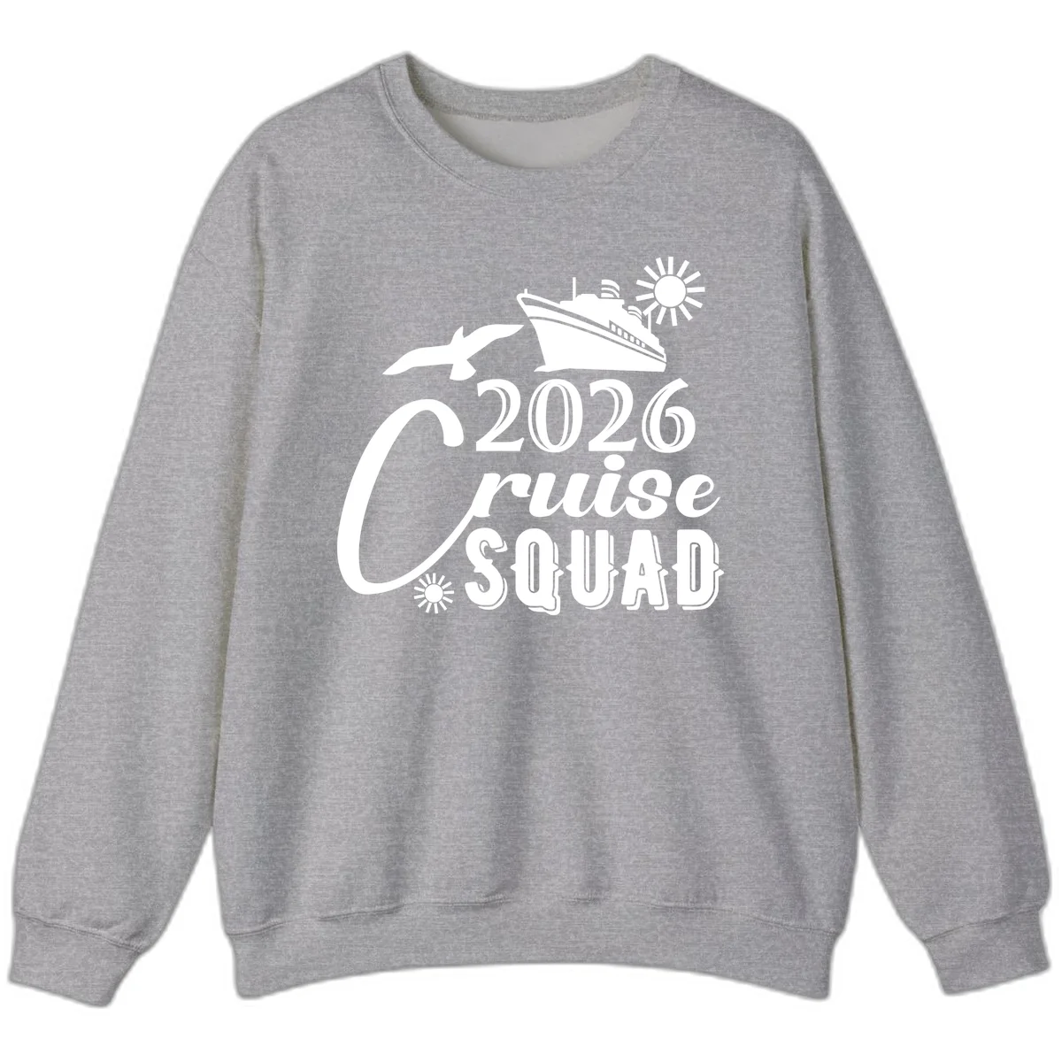 2026 Cruise Squad Sweatshirt in Sport Grey