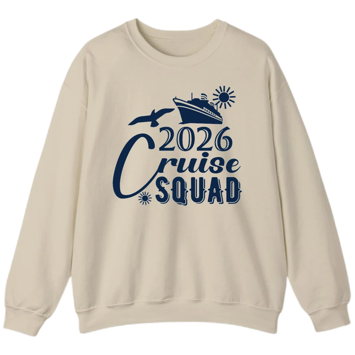2026 Cruise Squad Sweatshirt in Sand