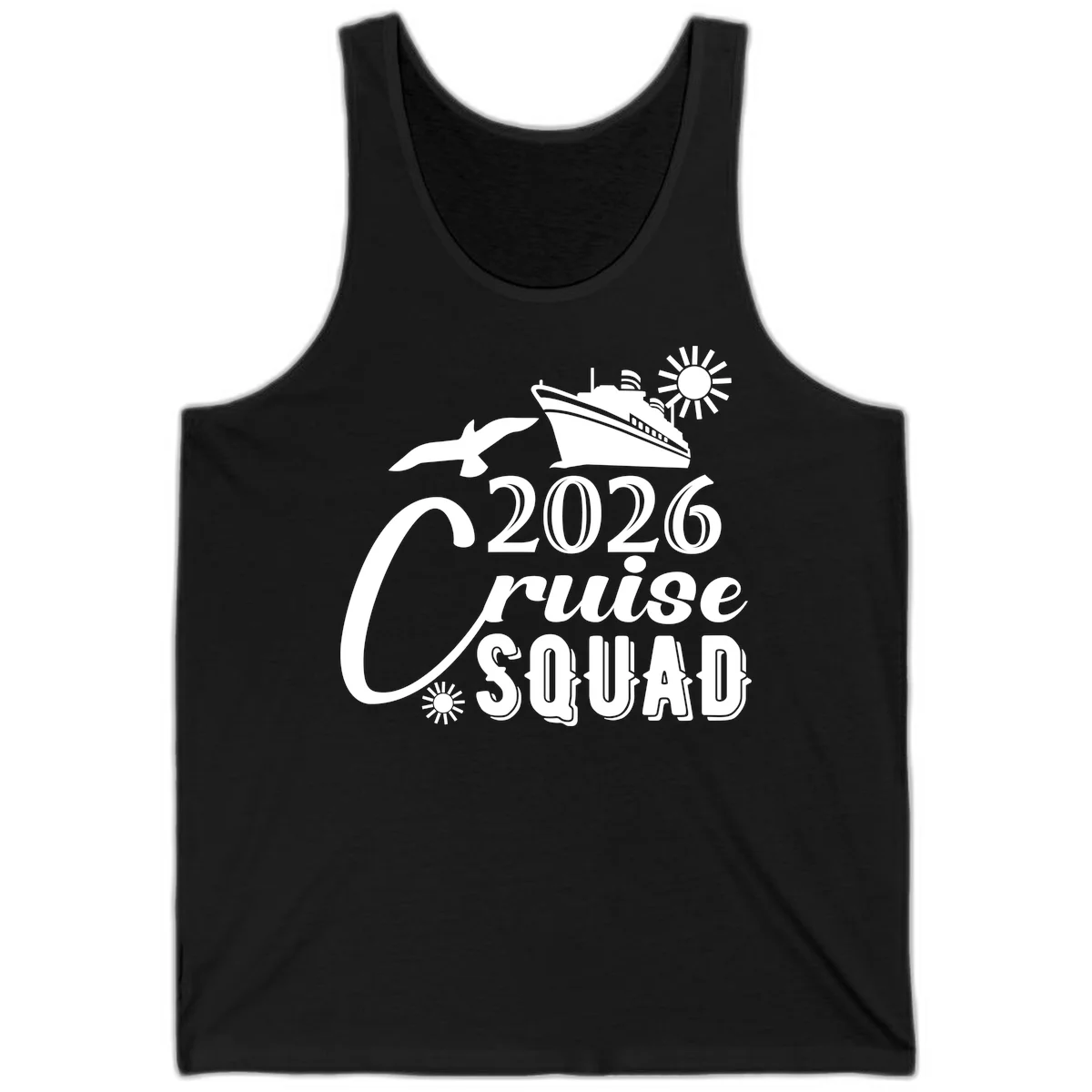 2026 Cruise Squad Tank in Black