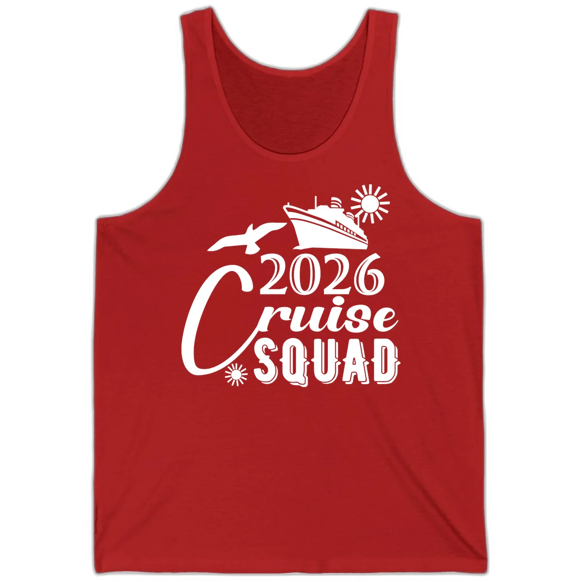 2026 Cruise Squad Tank in Red