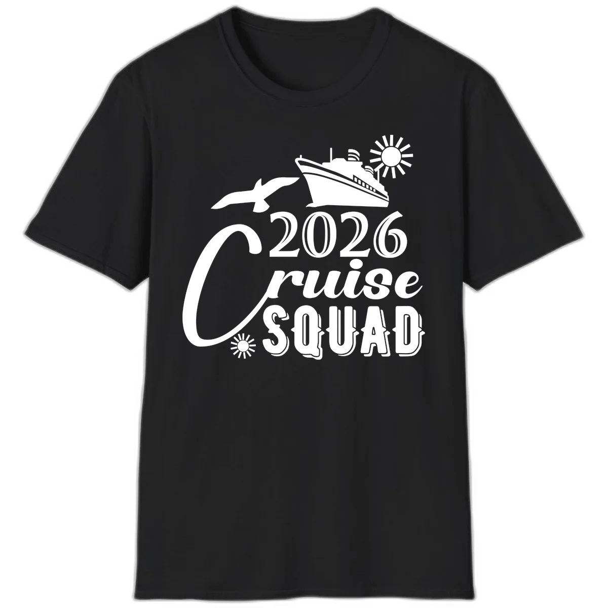 2026 Cruise Squad T-Shirt in Black