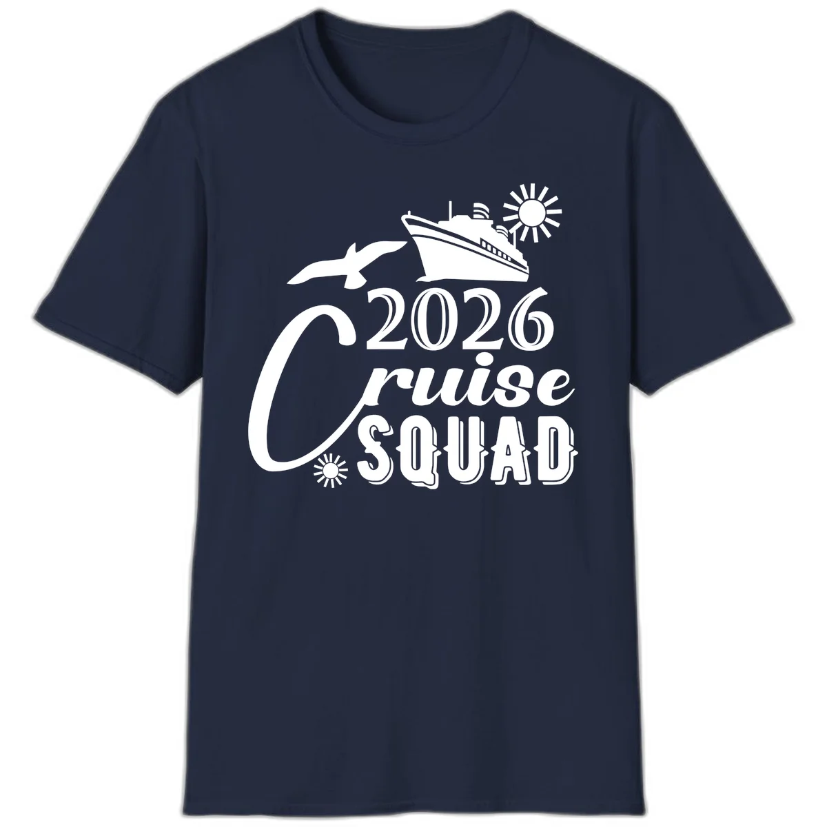 2026 Cruise Squad T-Shirt in Navy