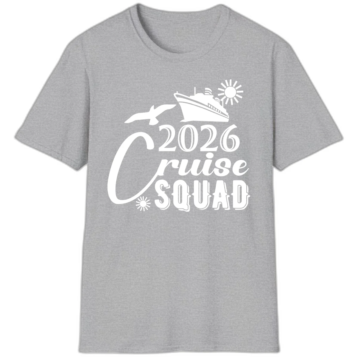 2026 Cruise Squad T-Shirt in Sport Grey