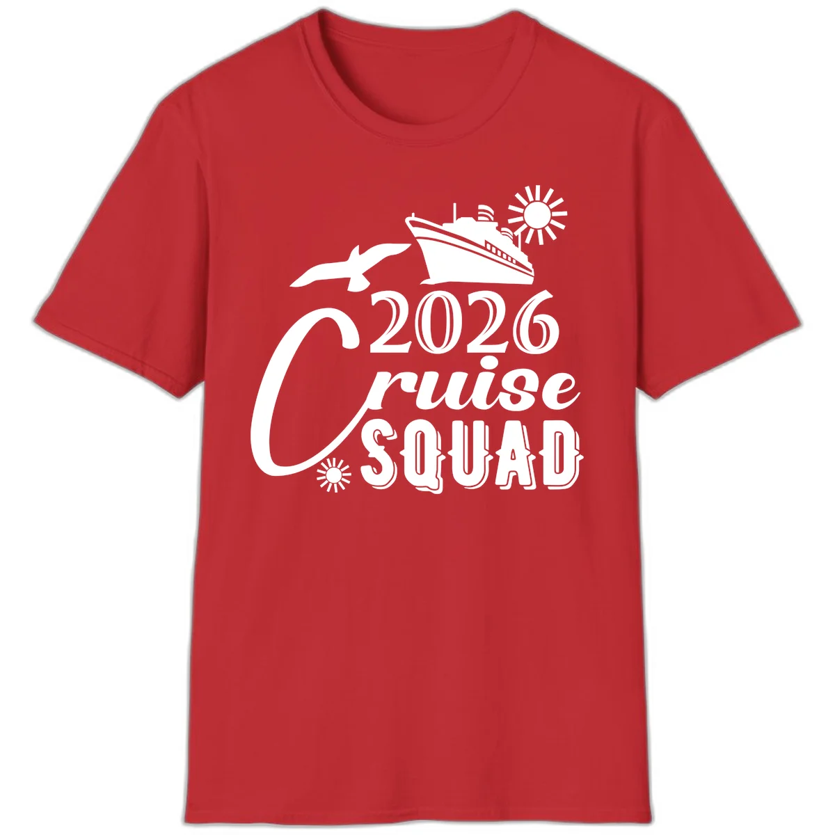 2026 Cruise Squad T-Shirt in Red
