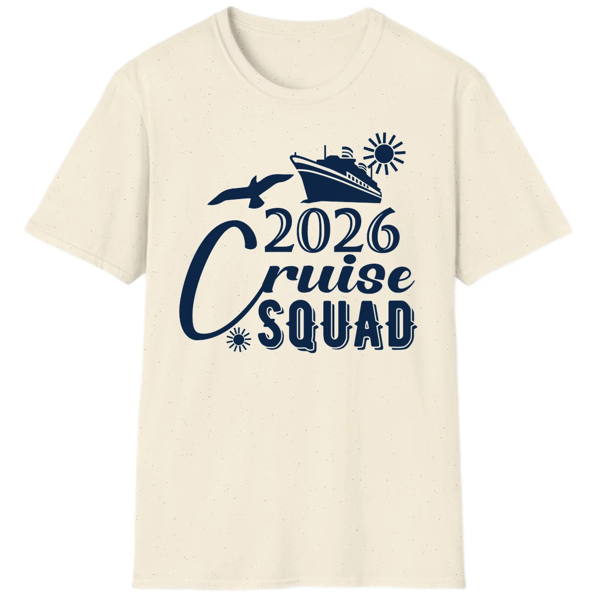 2026 Cruise Squad T-Shirt in Natural