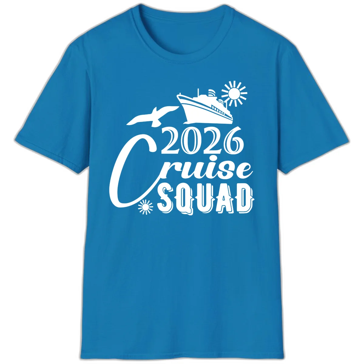 2026 Cruise Squad T-Shirt in Sapphire
