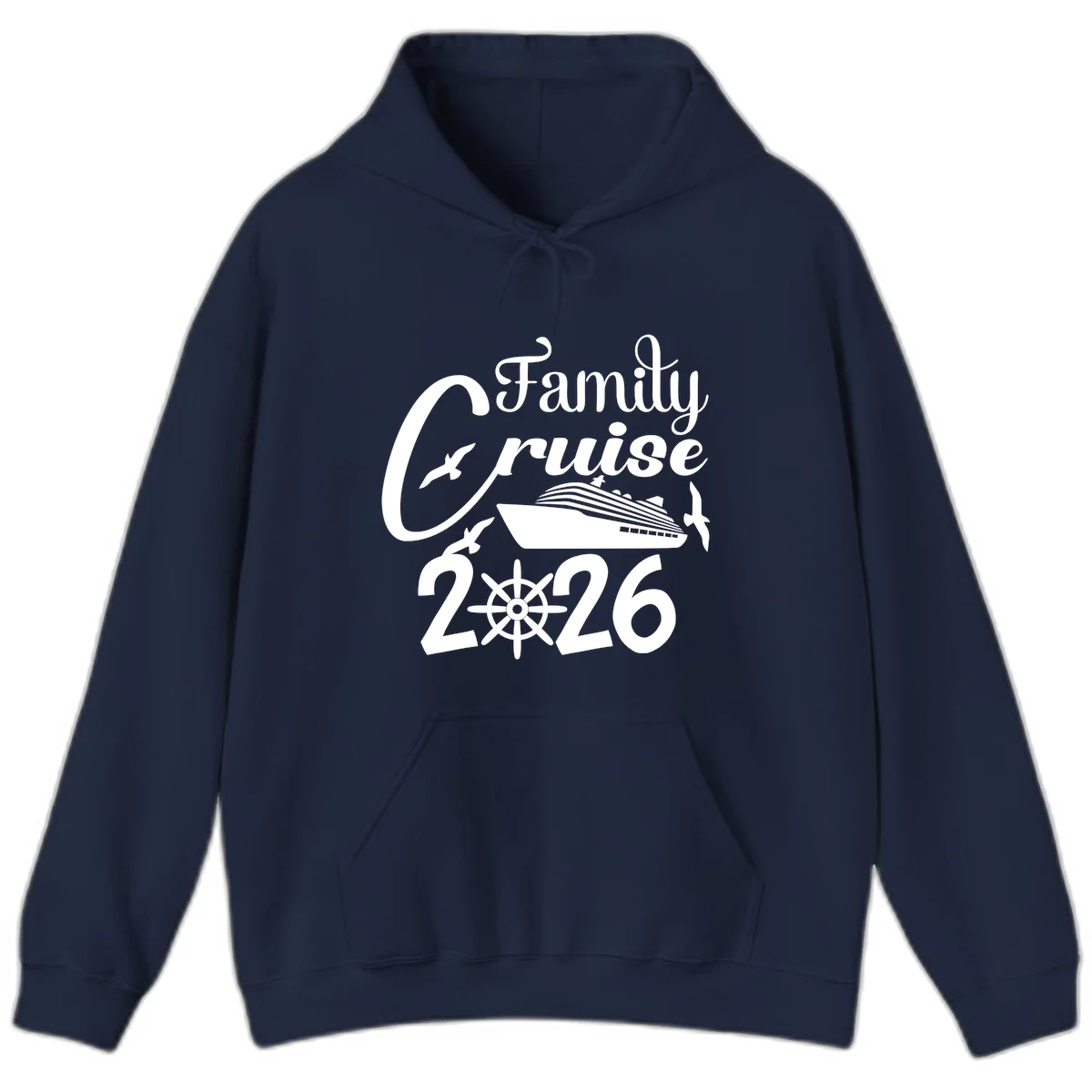 Family Cruise 2026 Hoodie in Navy
