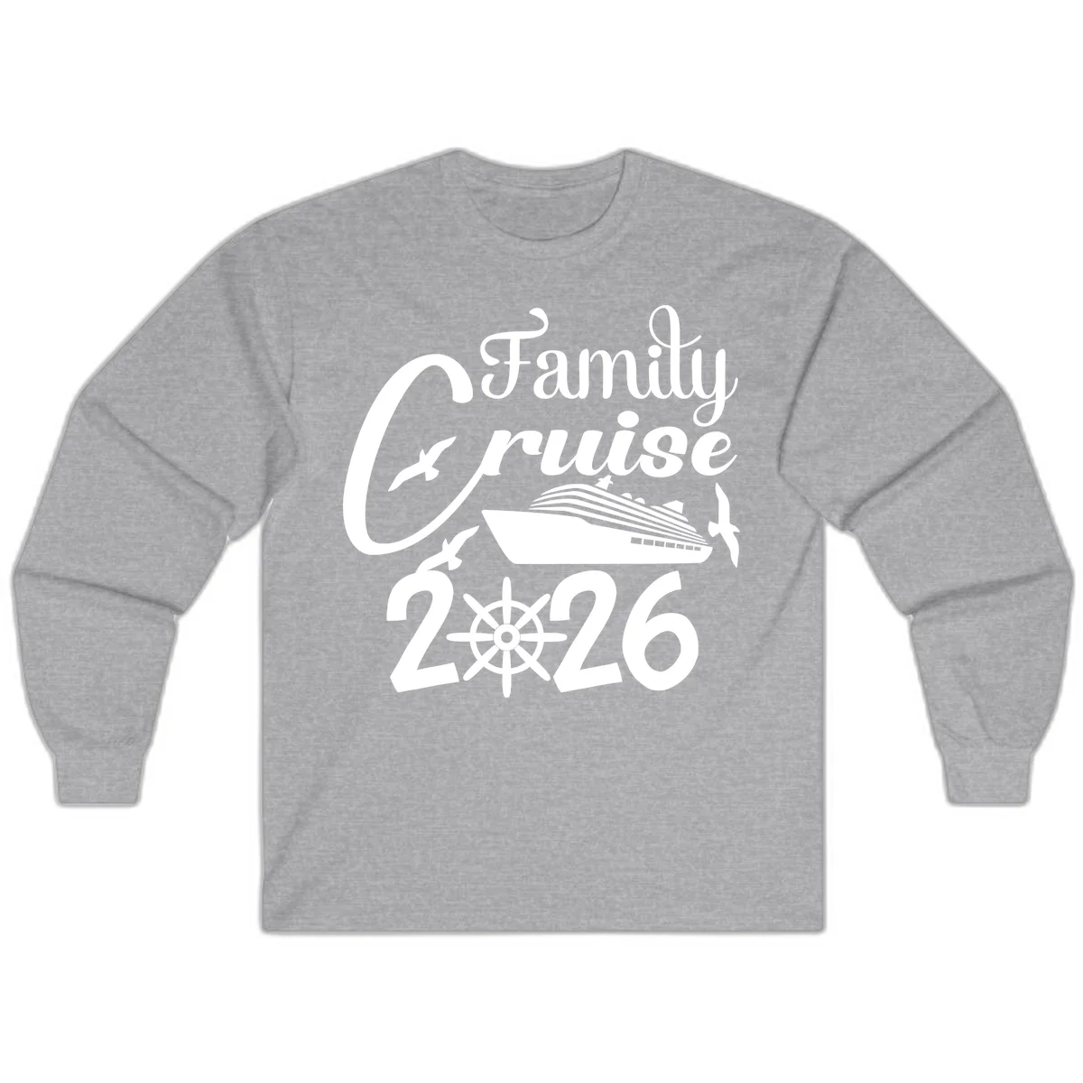 Family Cruise 2026 Long Sleeve in Sport Grey