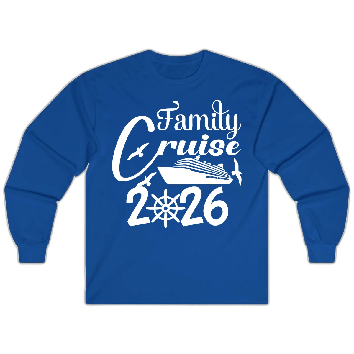 Family Cruise 2026 Long Sleeve in Royal