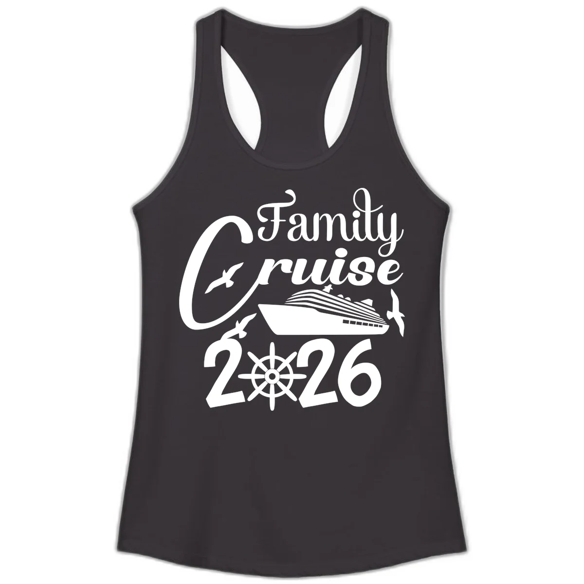 Family Cruise 2026 Ladies Tank in Black