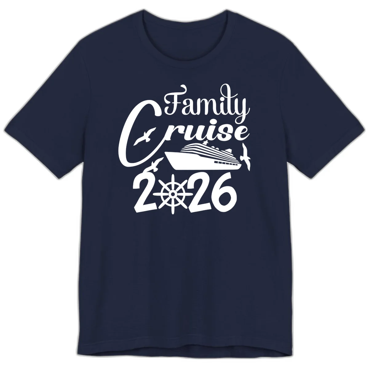 Family Cruise 2026 Premium T-Shirt in Navy