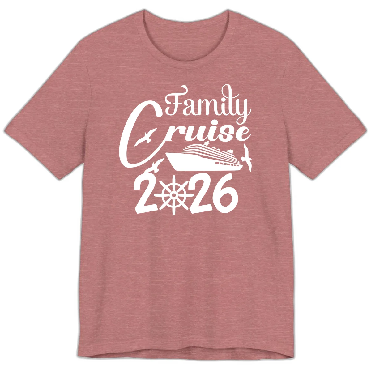 Family Cruise 2026 Premium T-Shirt in Heather Mauve