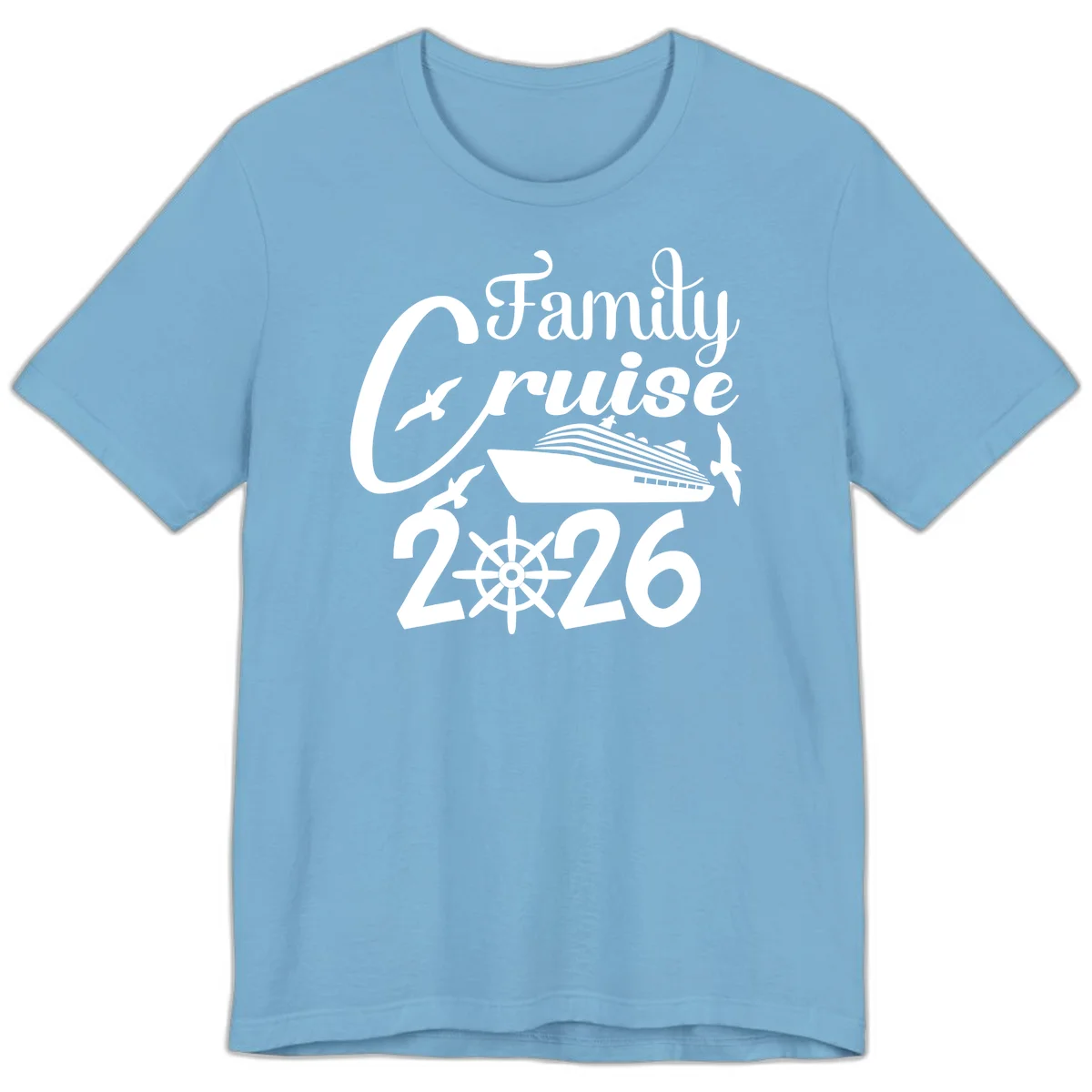 Family Cruise 2026 Premium T-Shirt in Ocean Blue