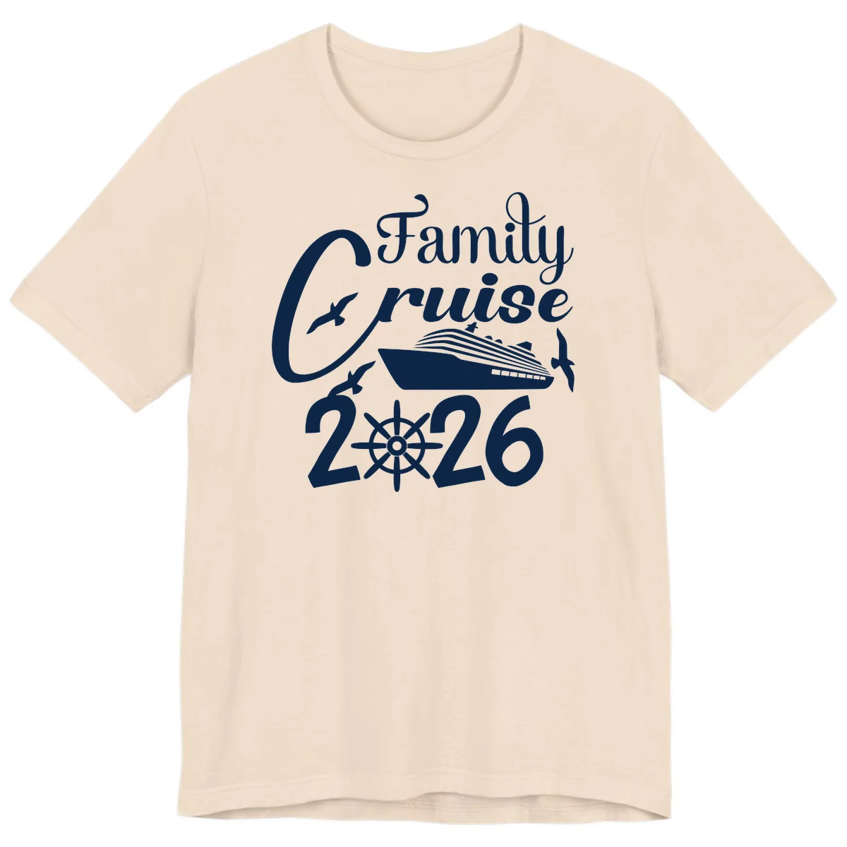 Family Cruise 2026 Premium T-Shirt in Soft Cream