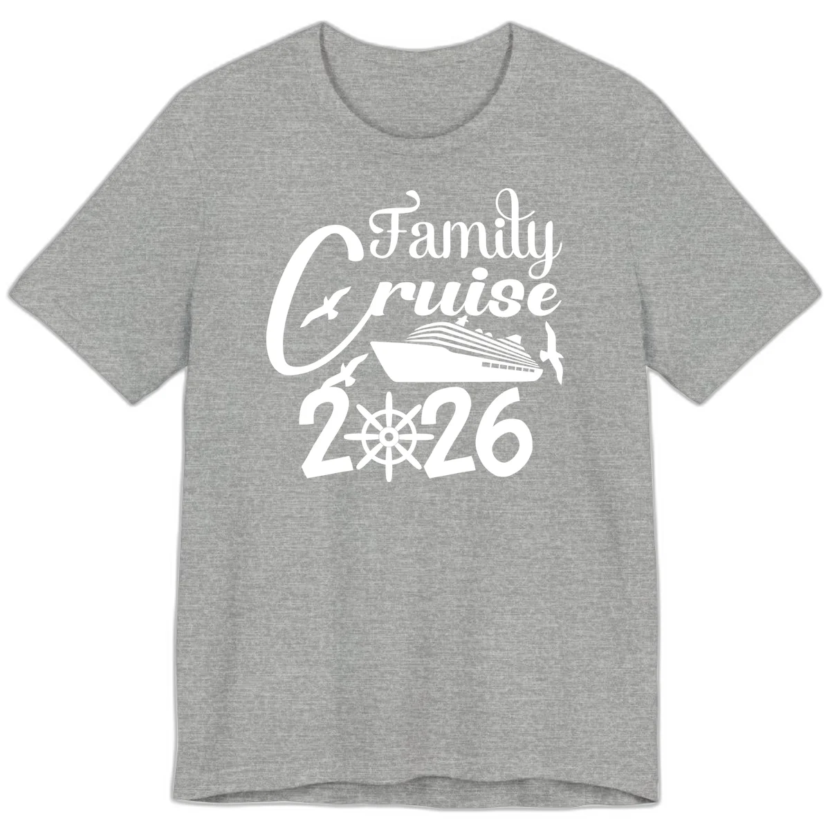Family Cruise 2026 Premium T-Shirt in Athletic Heather