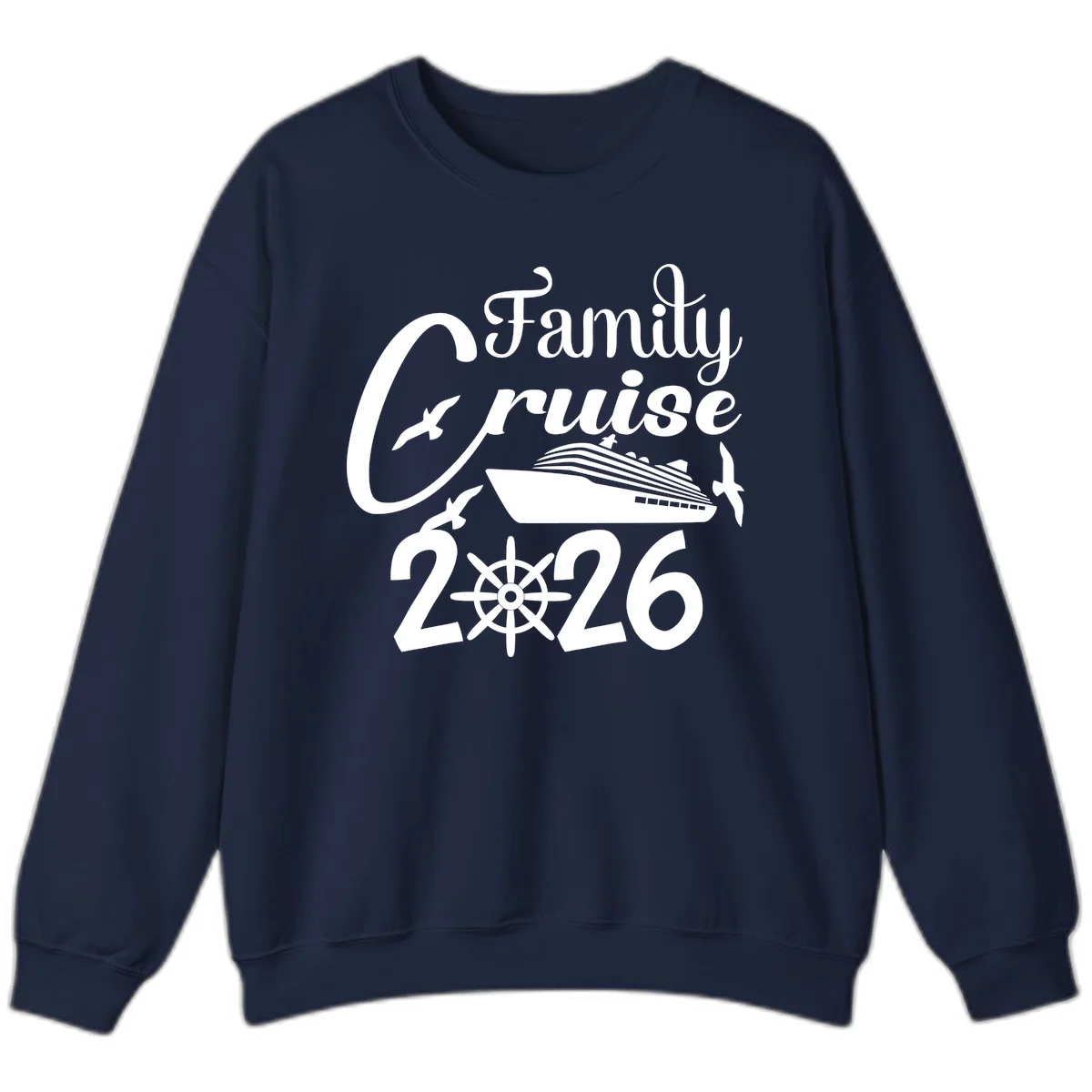 Family Cruise 2026 Sweatshirt in Navy