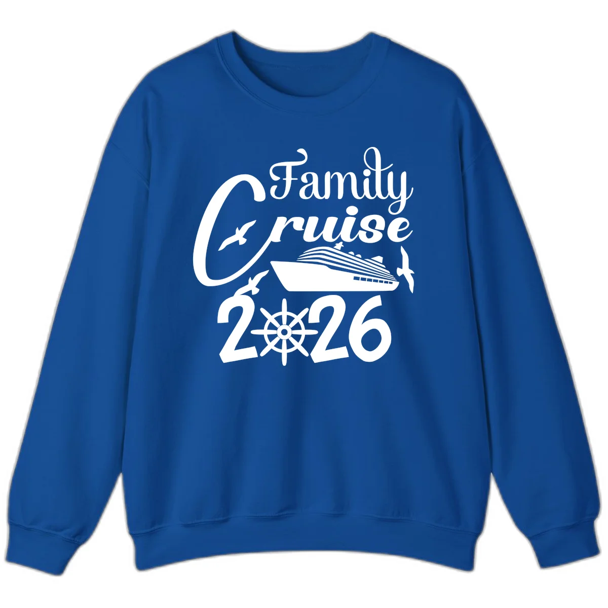 Family Cruise 2026 Sweatshirt in Royal