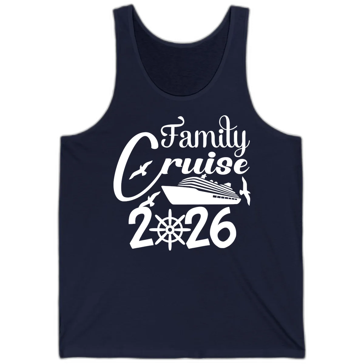 Family Cruise 2026 Tank in Navy