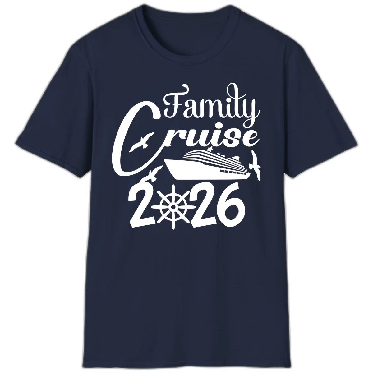 Family Cruise 2026 T-Shirt in Navy