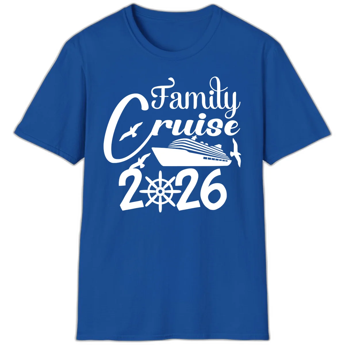 Family Cruise 2026 T-Shirt in Royal