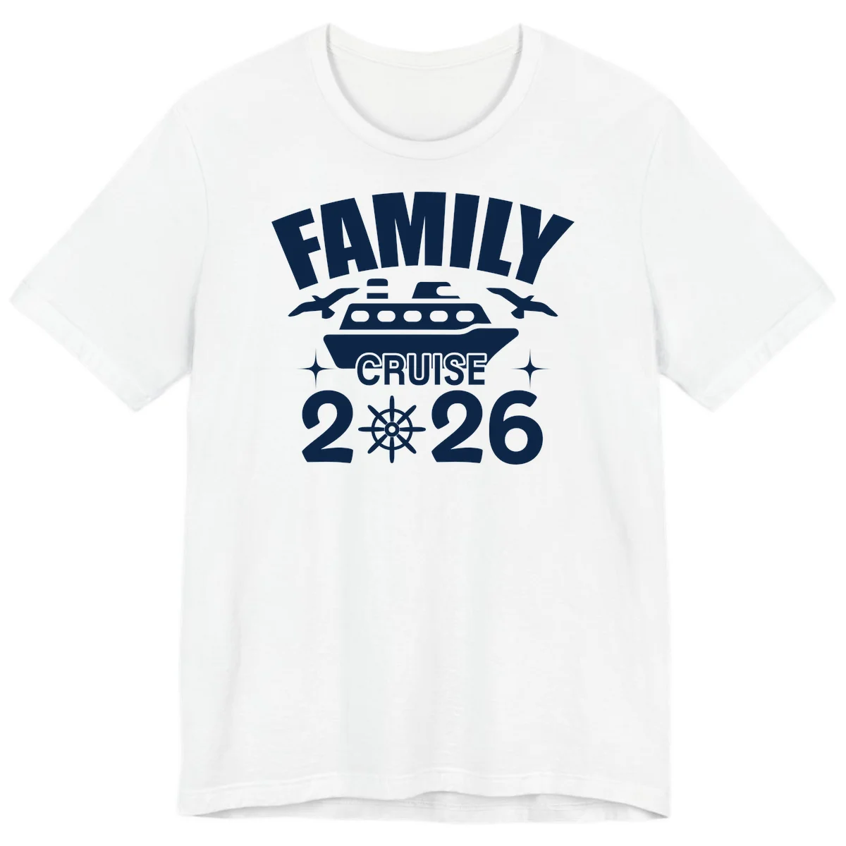 Family Cruise 2026 Nautical Group Premium T-Shirt in White