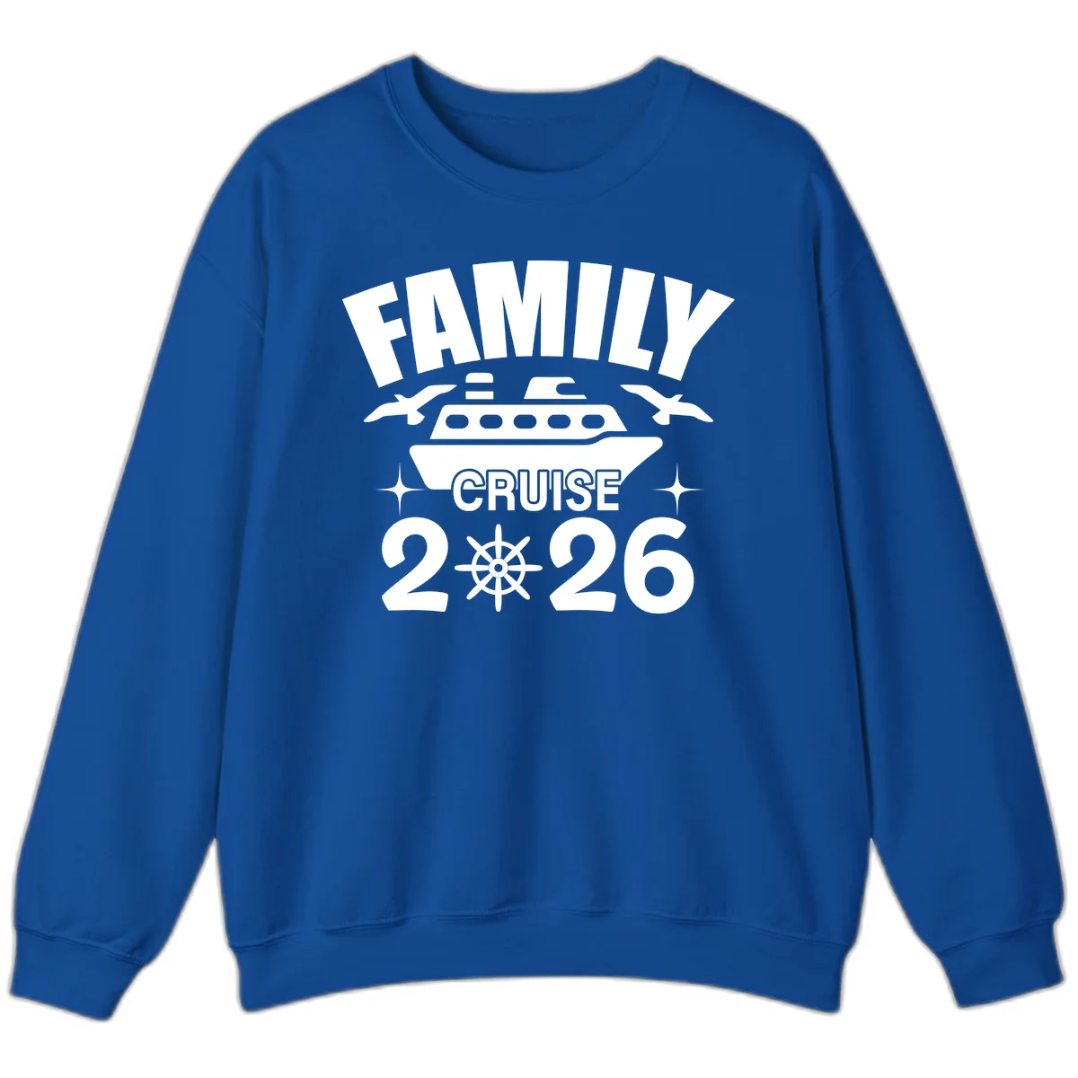 Family Cruise 2026 Matching Vacation Sweatshirt in Royal