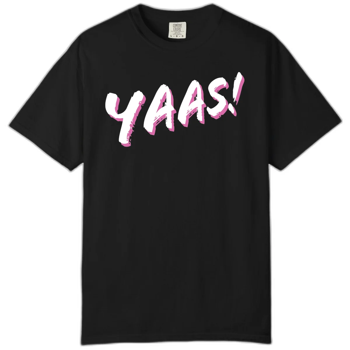 Abstract wavy shapes design with layered white and magenta flowing forms creating a three-dimensional modern art effect in Black