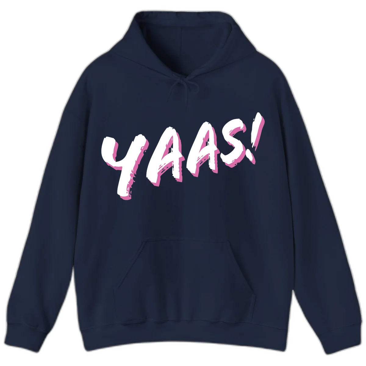 Abstract wavy shapes design with layered white and magenta flowing forms creating a three-dimensional modern art effect in Navy