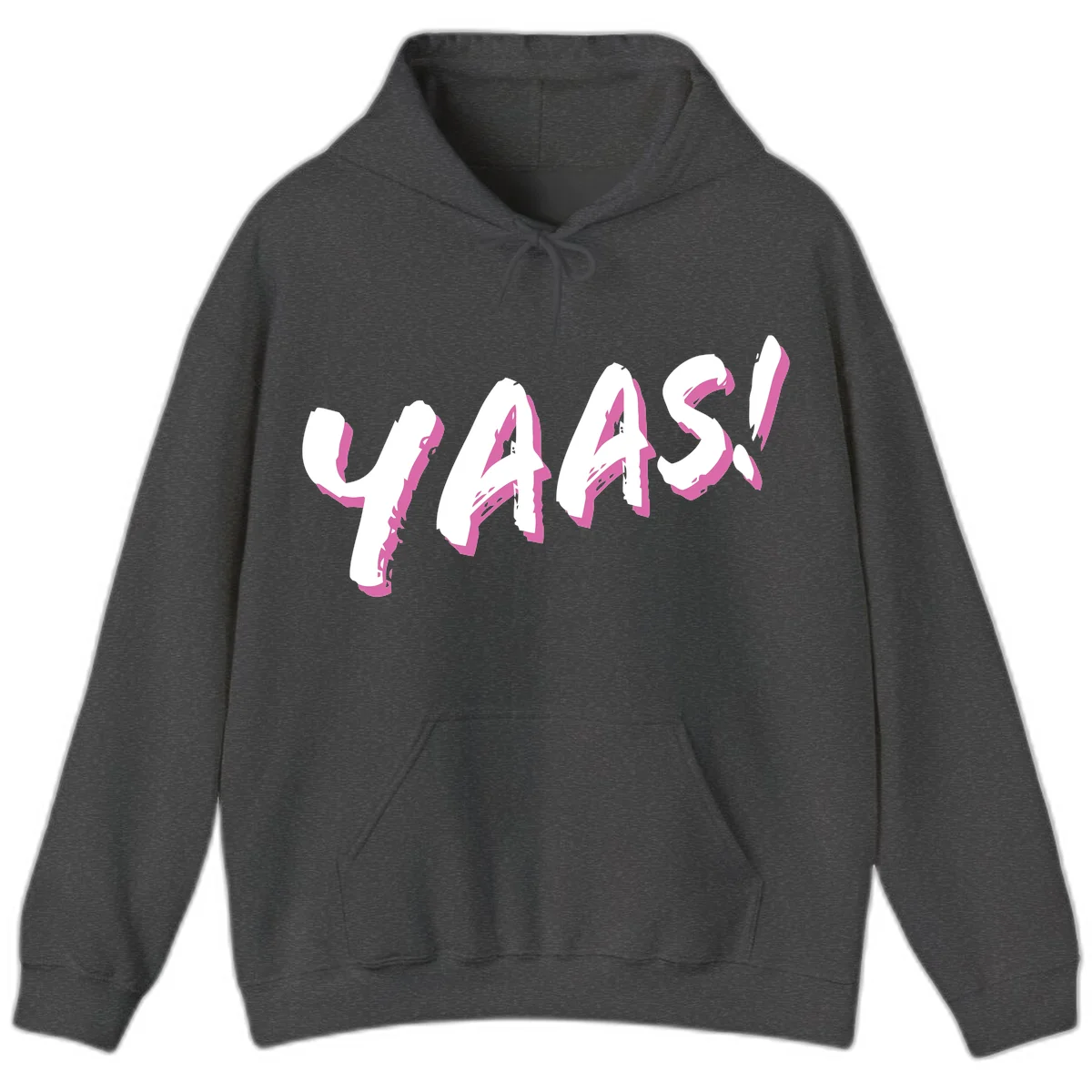 Abstract wavy shapes design with layered white and magenta flowing forms creating a three-dimensional modern art effect in Dark Heather