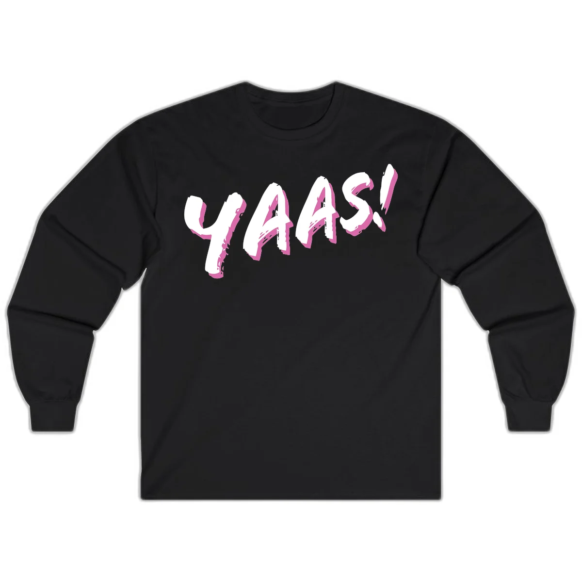 Abstract wavy shapes design with layered white and magenta flowing forms creating a three-dimensional modern art effect in Black