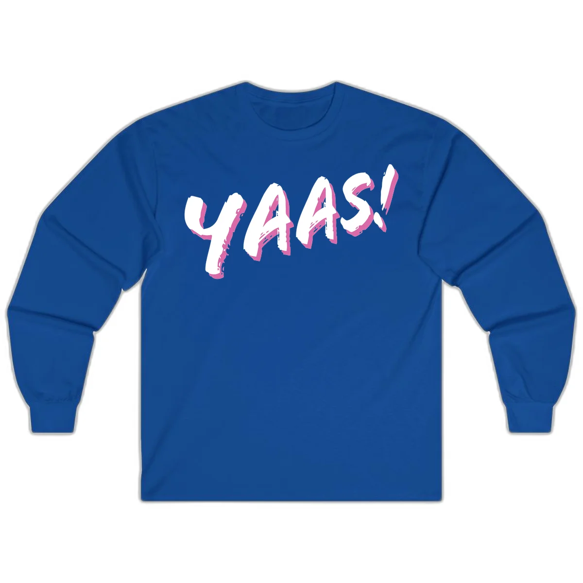 Abstract wavy shapes design with layered white and magenta flowing forms creating a three-dimensional modern art effect in Royal