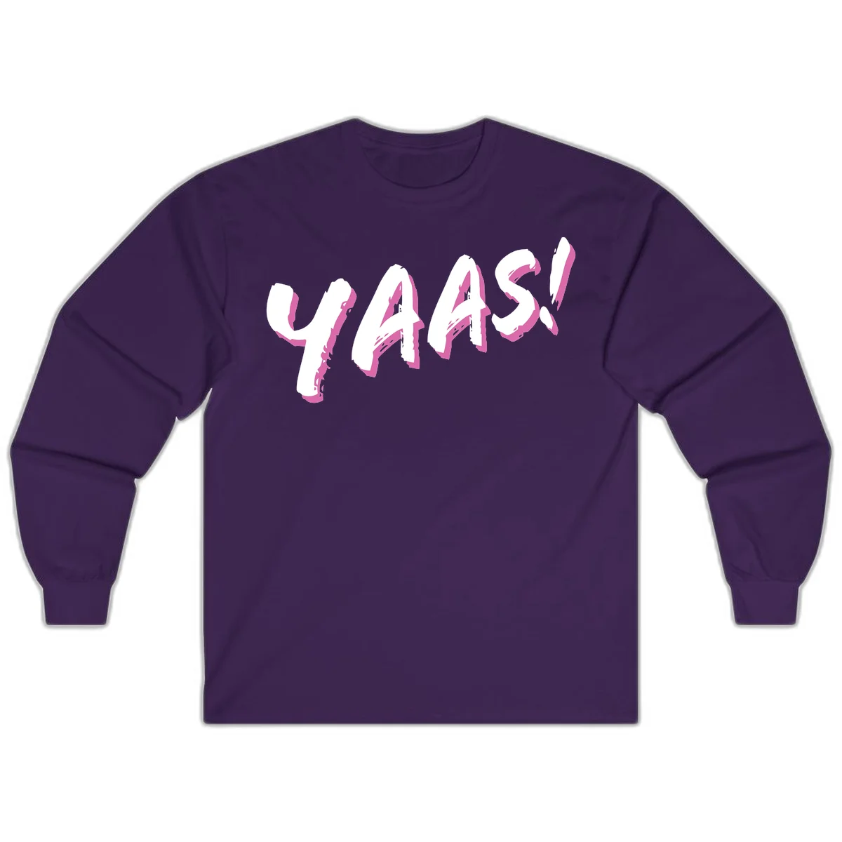 Abstract wavy shapes design with layered white and magenta flowing forms creating a three-dimensional modern art effect in Purple