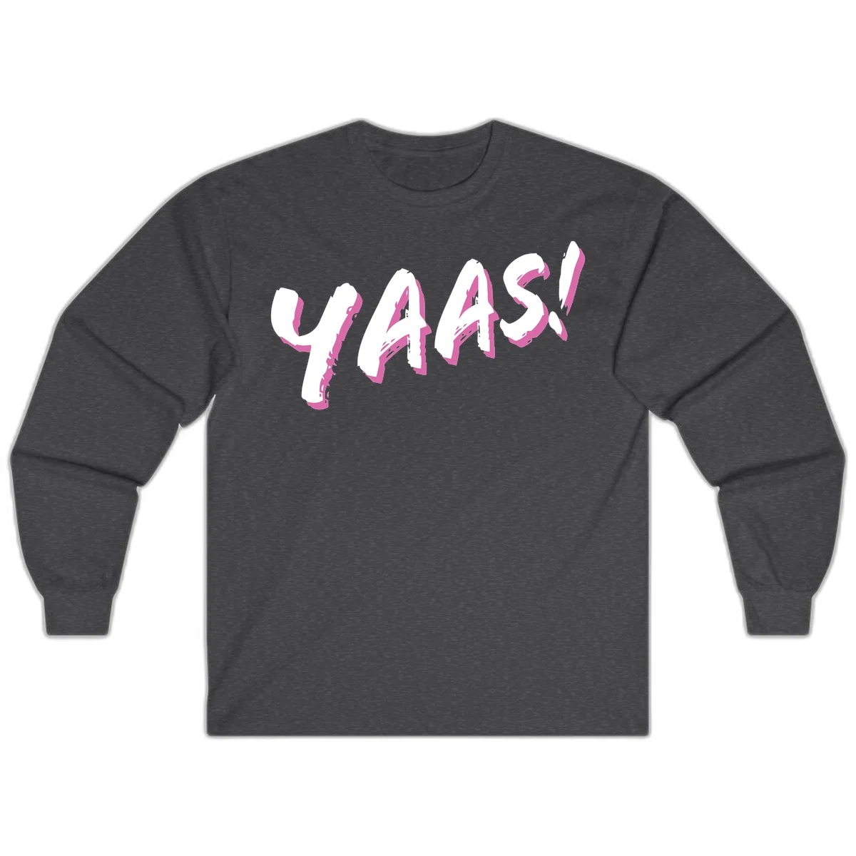 Abstract wavy shapes design with layered white and magenta flowing forms creating a three-dimensional modern art effect in Dark Heather