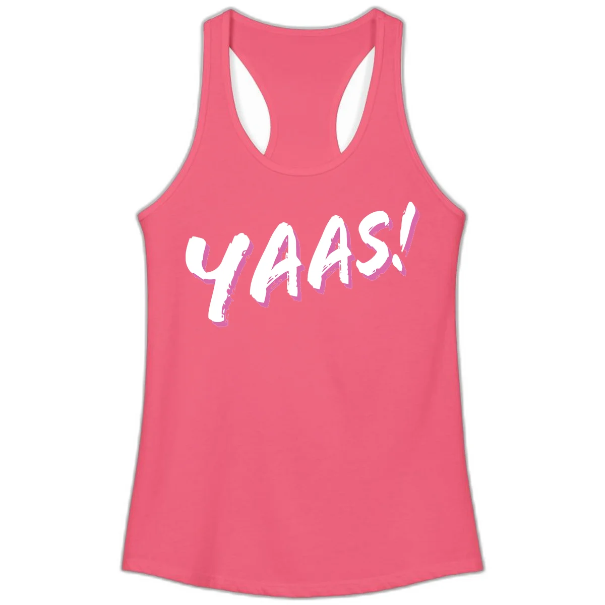 Abstract wavy shapes design with layered white and magenta flowing forms creating a three-dimensional modern art effect in Hot Pink