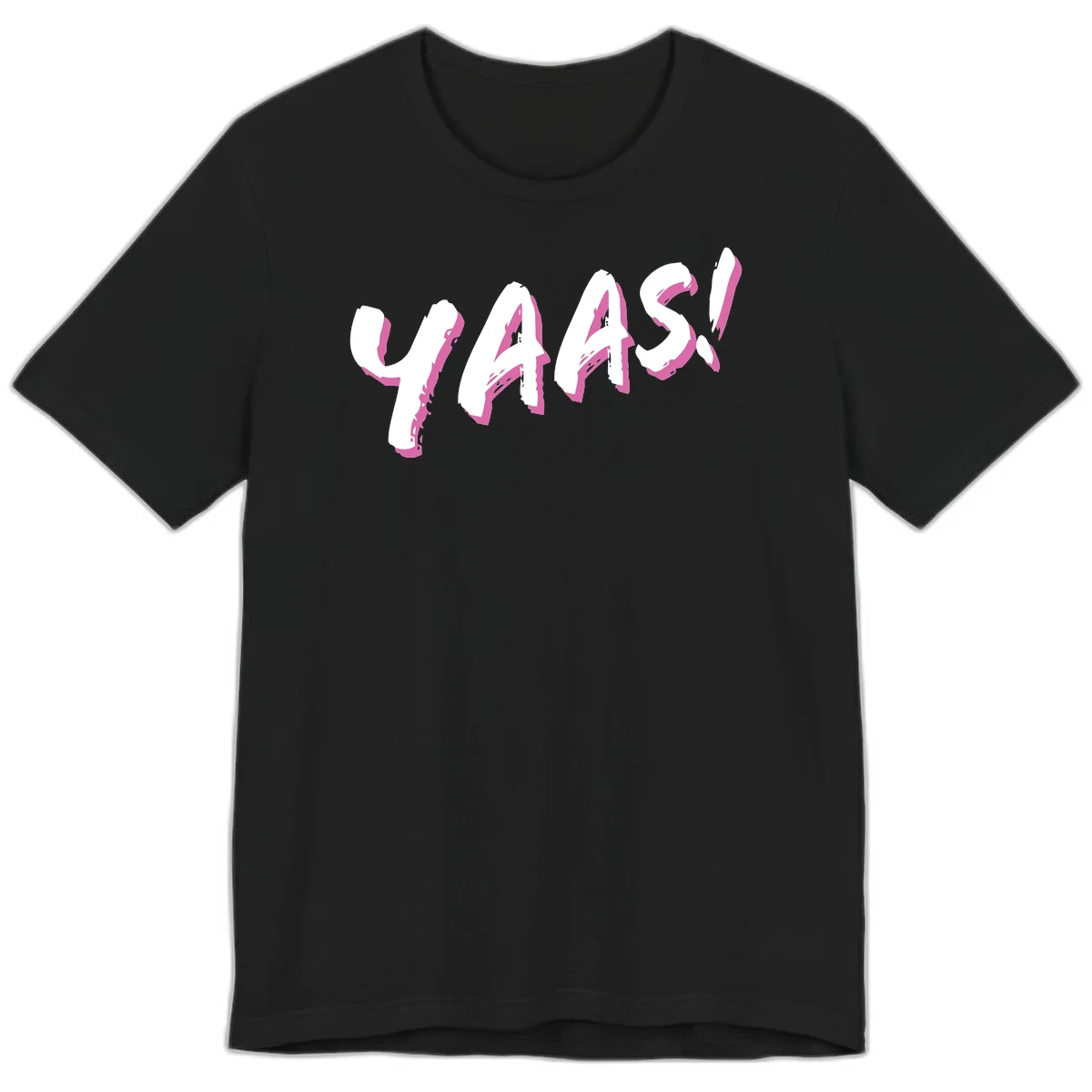 Abstract wavy shapes design with layered white and magenta flowing forms creating a three-dimensional modern art effect in Black