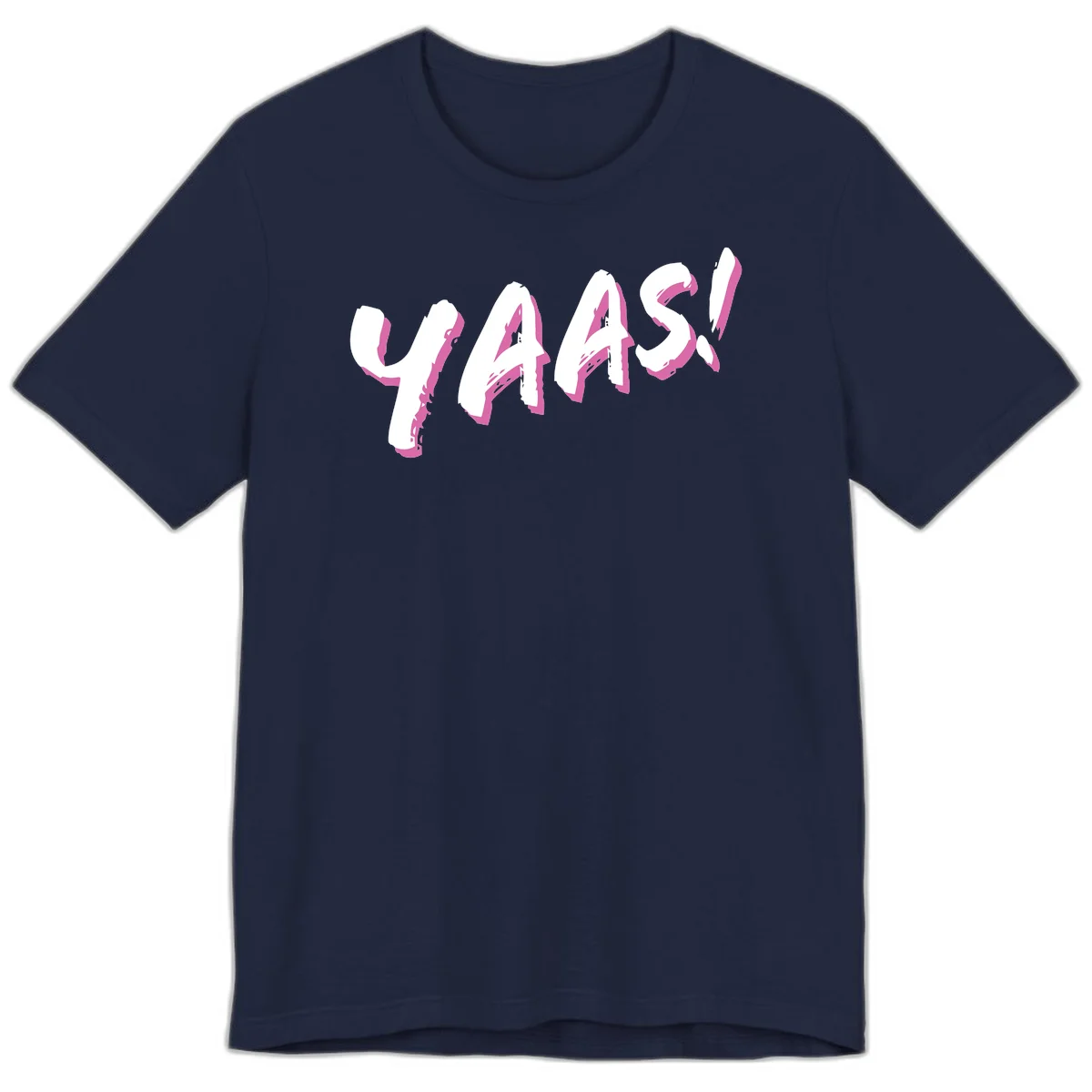 Abstract wavy shapes design with layered white and magenta flowing forms creating a three-dimensional modern art effect in Navy