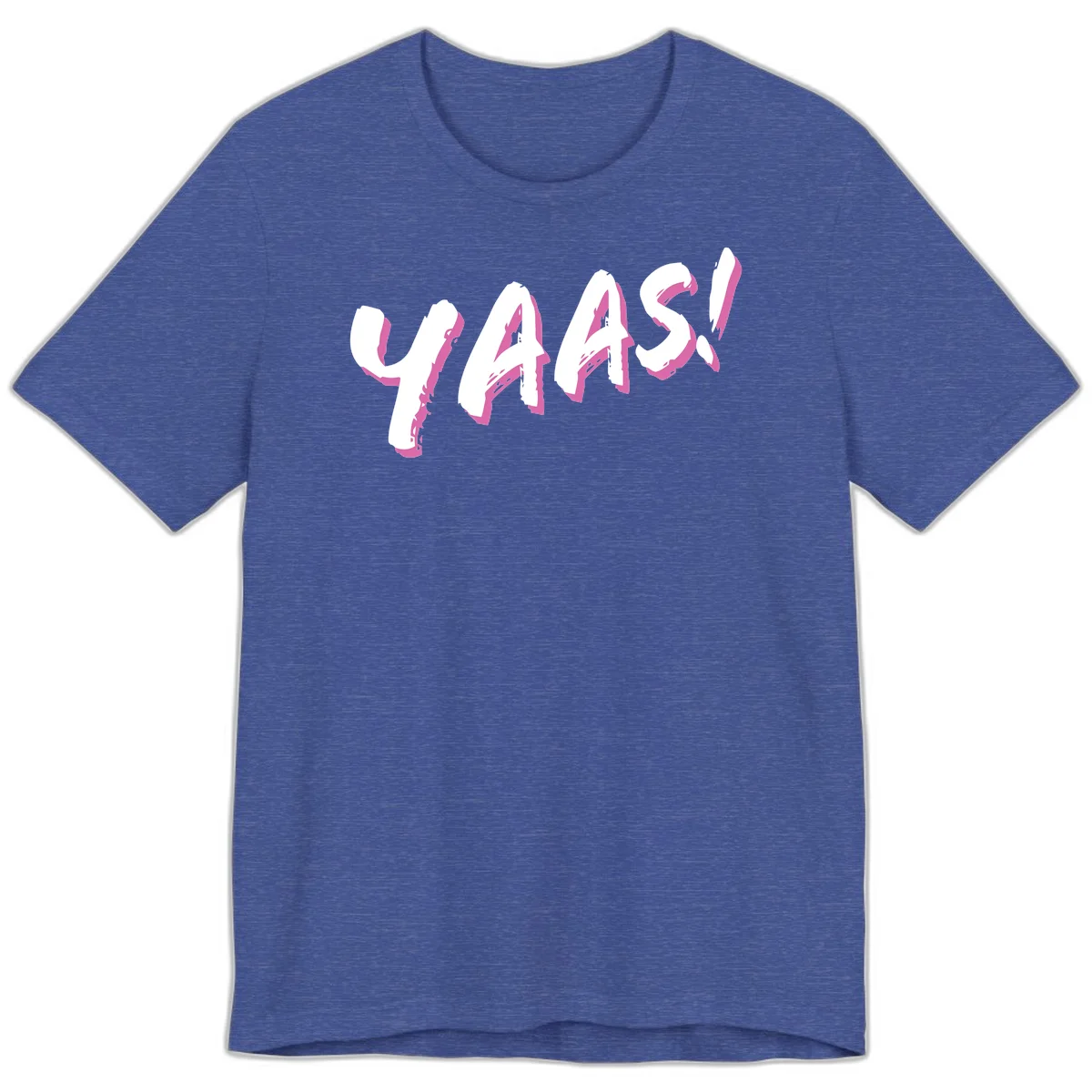 Abstract wavy shapes design with layered white and magenta flowing forms creating a three-dimensional modern art effect in Heather True Royal